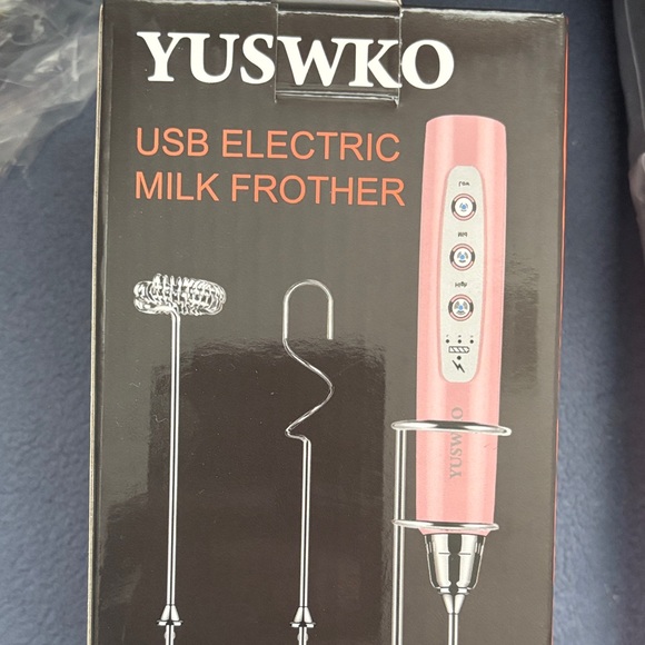 Pink USB Electric Milk Frother - Picture 1 of 5